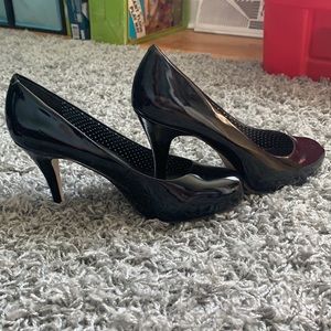 Madden Girl black faux leather heels